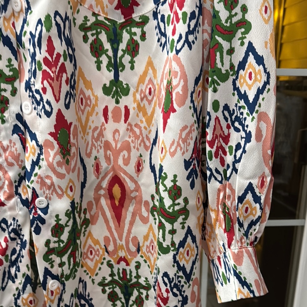 NEW Colorful Patterned Blouse - Picture 7 of 7